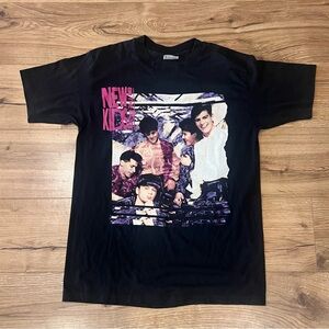 Vintage Hanes New Kids On The Block Magic Summer Tour TShirt Black L USA